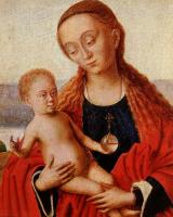 Christus, Petrus - Madonna detail